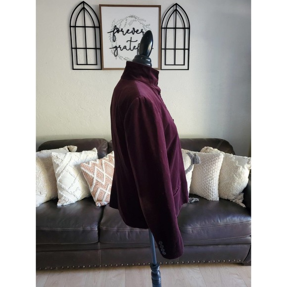Lauren Ralph Lauren Burgundy Blazer - Picture 3 of 8